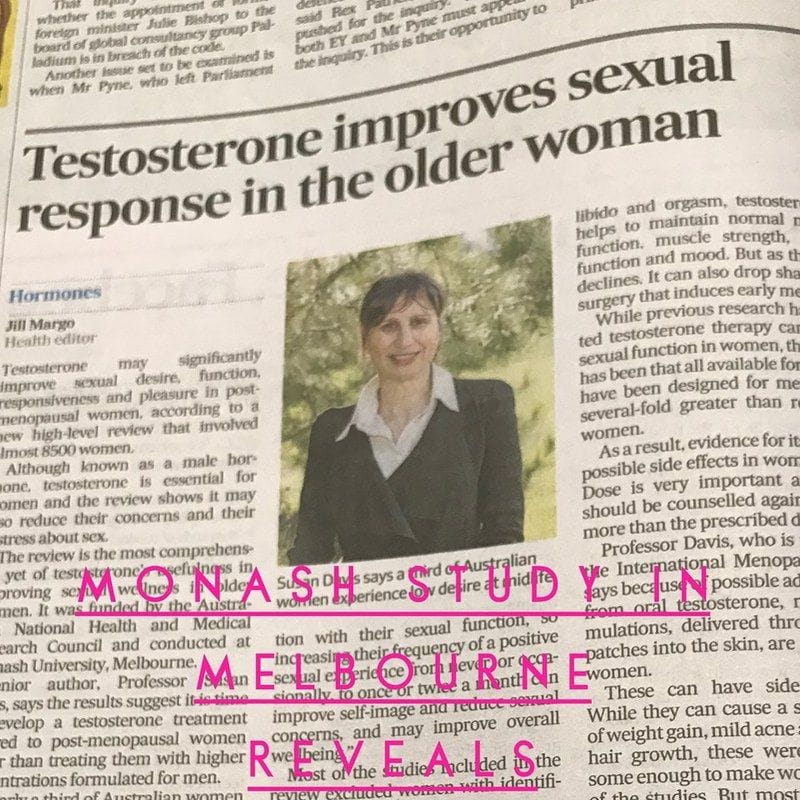 Monash Study Reveals Natural Testosterone for Menopause Monash Study Reveals Natural Testosterone for Menopause